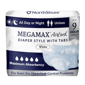 compare product NorthShore MEGAMAX AirLock Adult Diapers