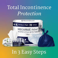 NorthShore MEGAMAX AirLock Adult Diapers