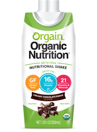 Orgain Organic Nutritional Shake, 11 oz Carton