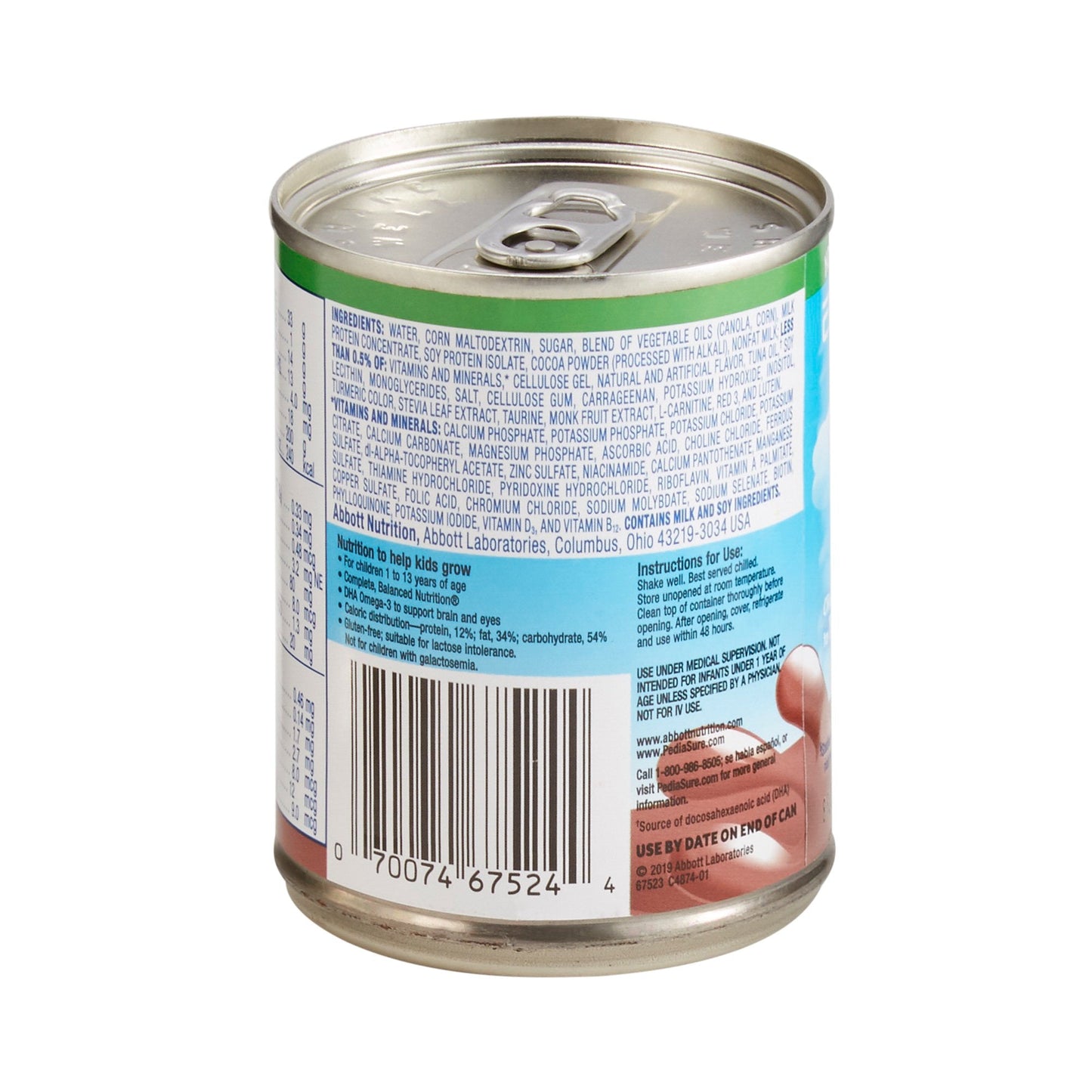 Pediasure Grow & Gain, Chocolate, 8 oz Can, CS/24