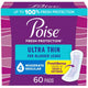 Poise Ultra Thin Pads, 4 Drops Moderate Absorbency, Regular Length