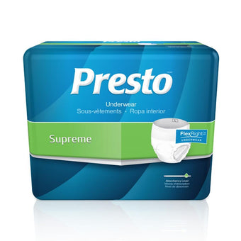 compare product Presto FlexRight Underwear, Supreme