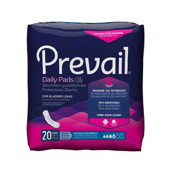 compare product Prevail Women's Bladder Control Pad, Moderate