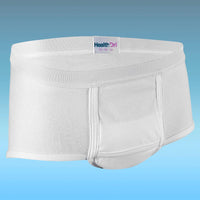 Salk HealthDri Men's Breathable Reusable Briefs, Heavy Absorbency