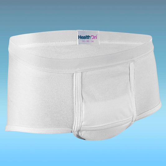 Salk HealthDri Men's Breathable Reusable Briefs, Heavy Absorbency