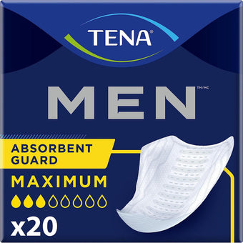 compare product TENA for Men Guards, Maximum
