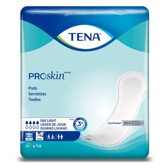 compare product TENA Proskin Pads, Day Light