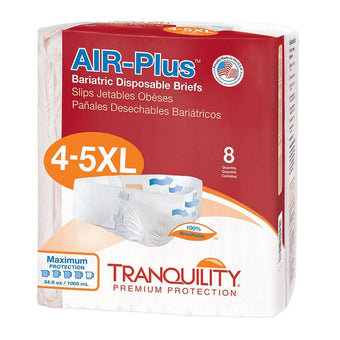 compare product Tranquility 4XL/5XL Air-Plus Disposable Bariatric Briefs