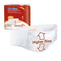 Tranquility HI-Rise 3XL Disposable Bariatric Adult Briefs