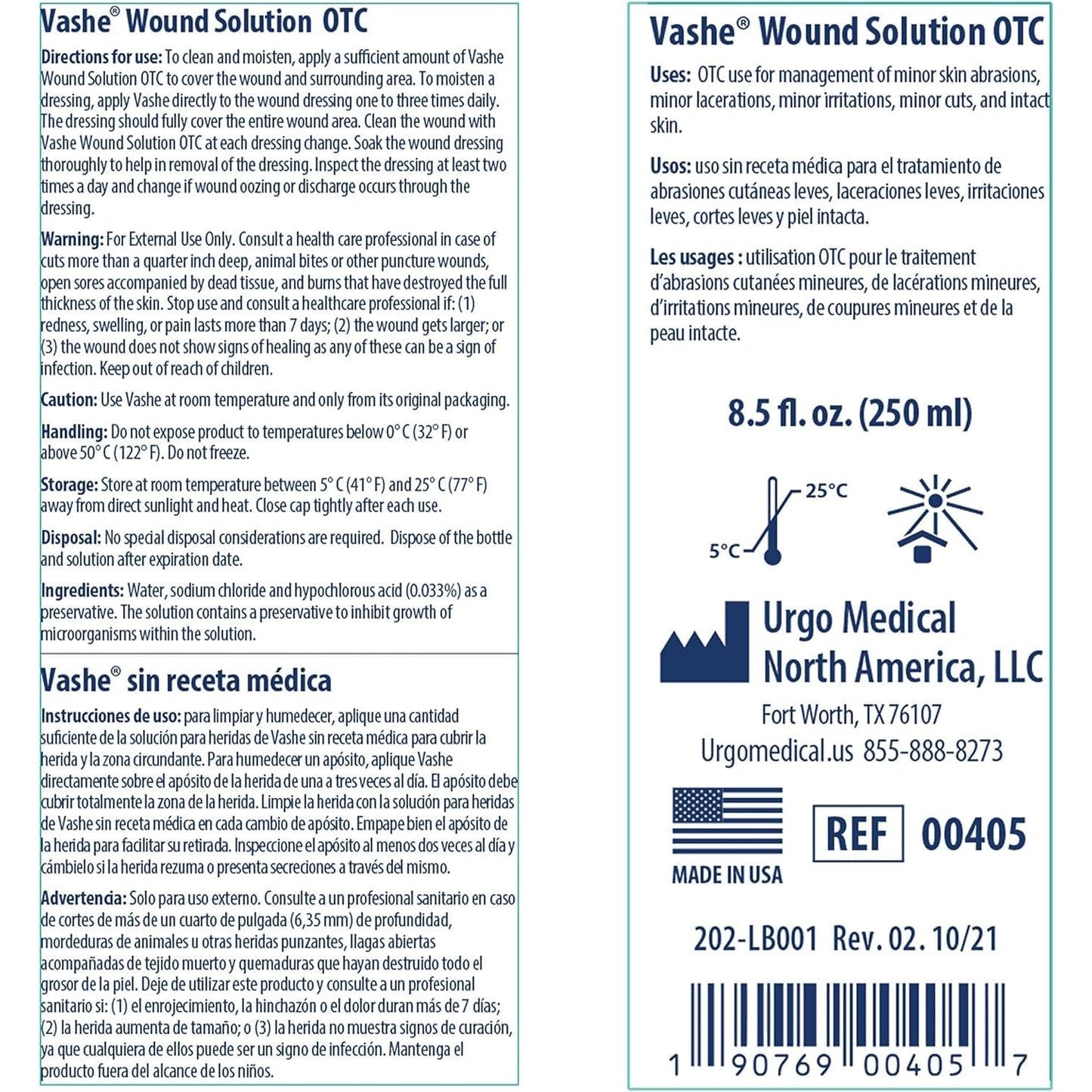 Vashe Wound Cleanser, Bottle